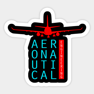 aeronautical engineering, aerospace engineer Sticker